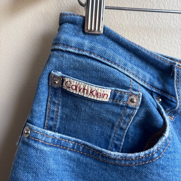 Calvin Klein Stretch Denim Shorts - Picture 2 of 3